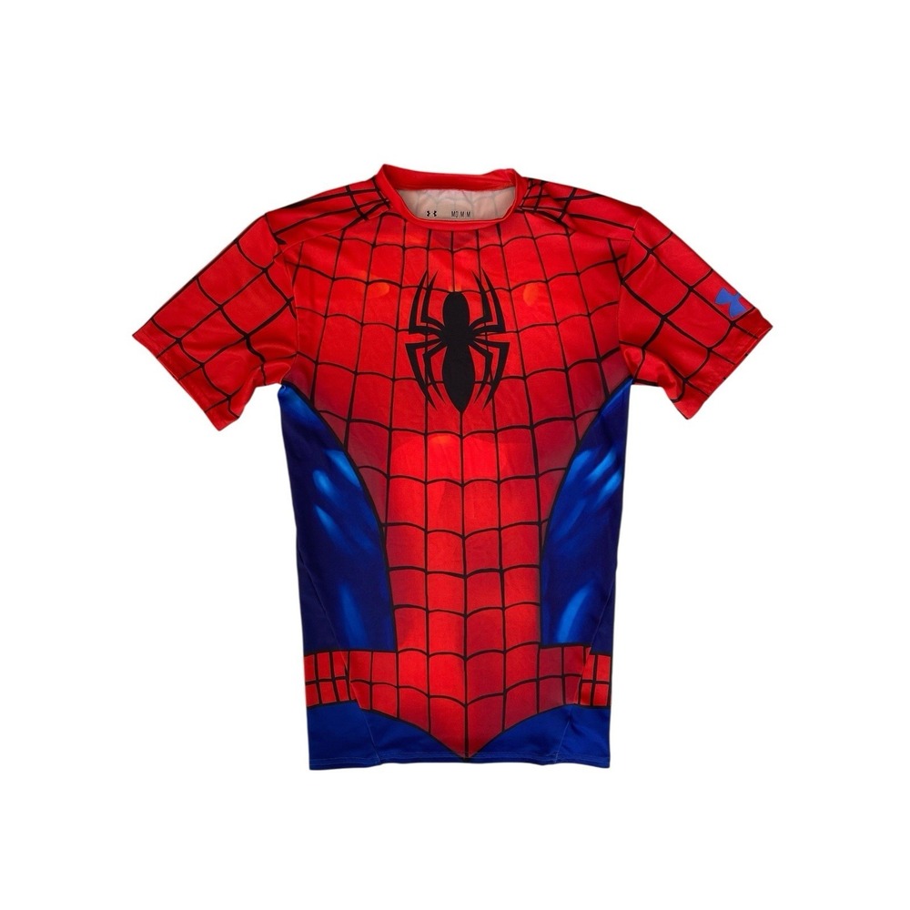 Under Armour X Marvel Spiderman Alter Ego Heatgear Compression Shirt Mens Size M
